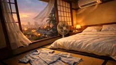 熱帯夜で眠れない夜に、寝る30分前のエアコンで快眠しやすくなるコツ