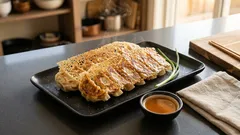 ニラなしでも香りよくジューシー:わけぎたっぷり焼き餃子の作り方