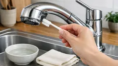 蛇口の白い水垢をすっきり落とす方法 クエン酸で裏側やすき間まできれいに