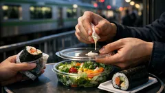 コンビニごはんが快適に 手を汚しにくいサラダとおにぎりの食べ方3選