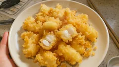 冷凍ロールイカでカラッとやわらか「いかの天ぷら」—べたつかない衣のコツ