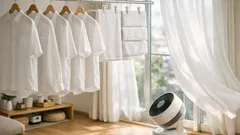 部屋干しが乾かない日はここを変えて サーキュレーターで早く乾かすコツ