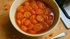 材料3つ、鍋でコトコト。キンカンの甘酢煮でさっぱり作り置き