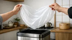 ゴミ袋がゴミ箱に入らない悩みを解決 ぺたっと張り付かない簡単3ステップ