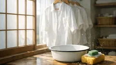 石けんをスポンジに入れるだけで部分洗いがラクに 汚れ落ちと使いやすさを両立する方法