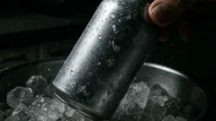 ぬるい缶ビールを2分で冷やす方法、氷と塩で急冷するコツ