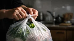 パンパンのレジ袋でも大丈夫 結ばず閉じる簡単テク2選