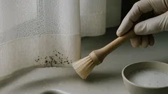 レースカーテンの黒カビの落とし方を自宅で解説：洗濯表示の確認から速乾まで