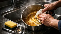 カレー鍋のベタつきが激減する洗い方 こすらずラクになる後片付けのコツ